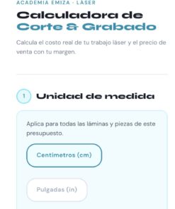 Calculadora específica para Corte y grabado Láser